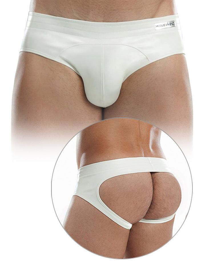 Leather Bottomless - Weiß
