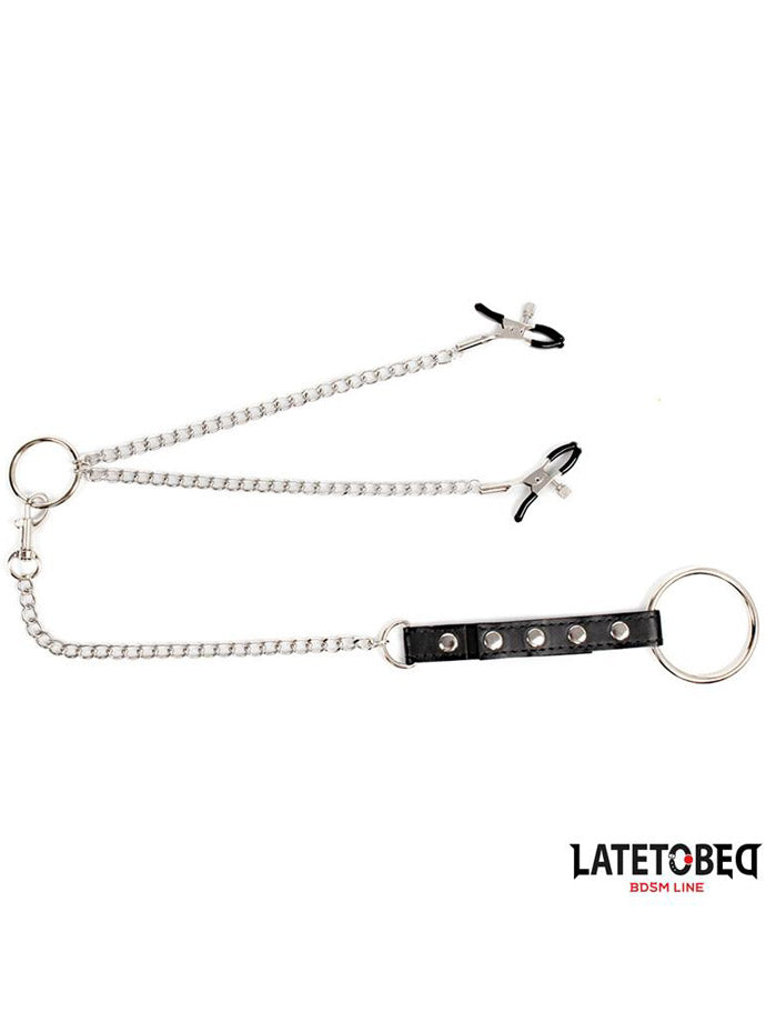 Nipple Clamps with Penis Ring