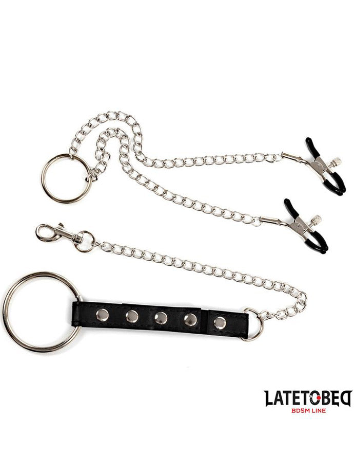 Nipple Clamps with Penis Ring