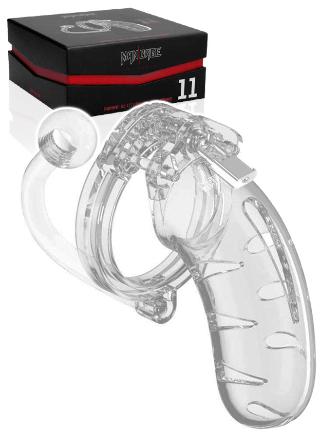 ManCage Peniskäfig Model 11 mit Plug - Transparent
