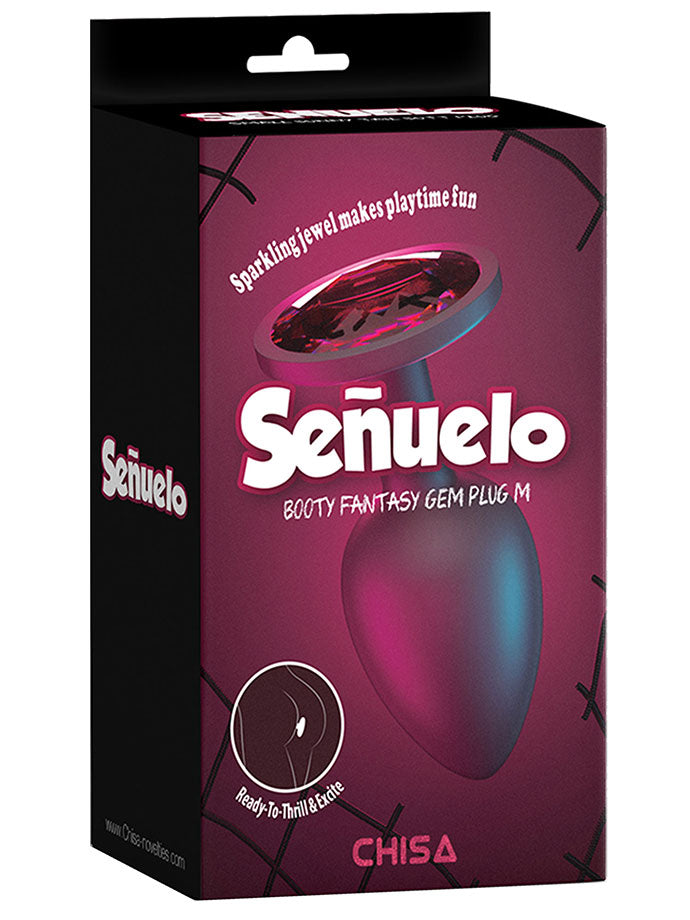 Senuelo Red Crystal Anal Plug Medium