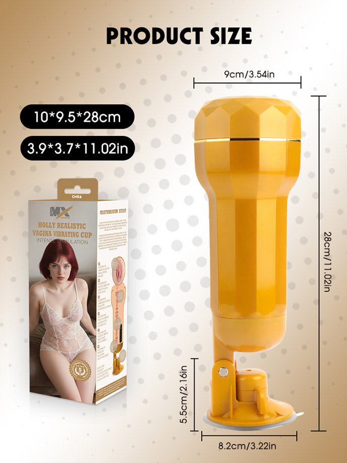 Holly Realistic Vagina Vibrating Cup
