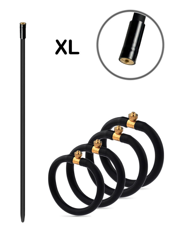 Electric Cock Rings + Dilator XL für Electric Shocker