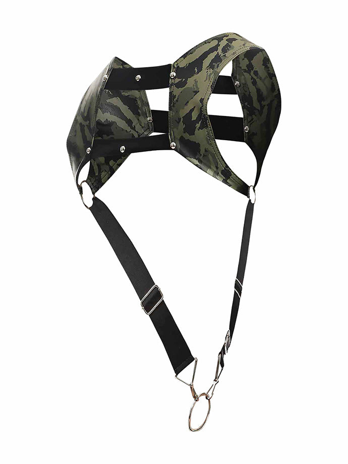 DNGEON Top Cockring Harness - Grün