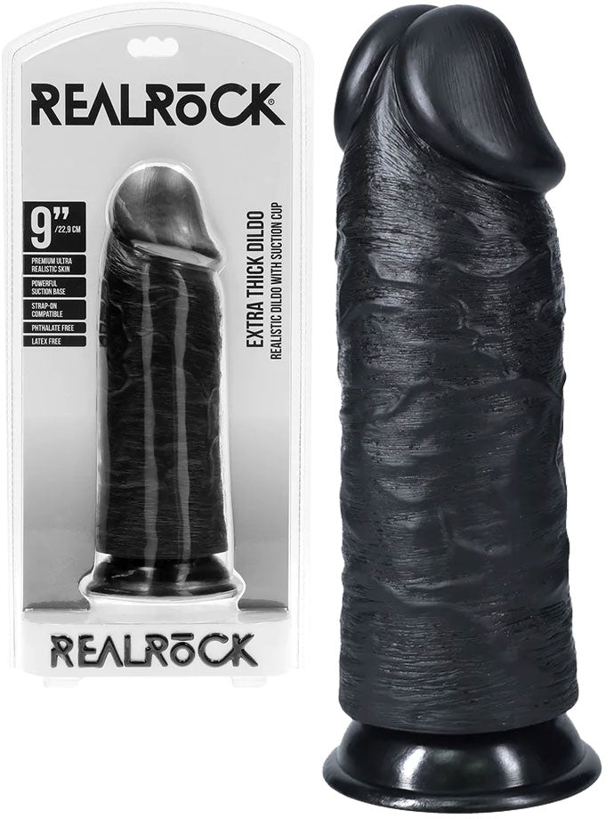RealRock - Dildo 9 inch ohne Hoden - Extra Thick