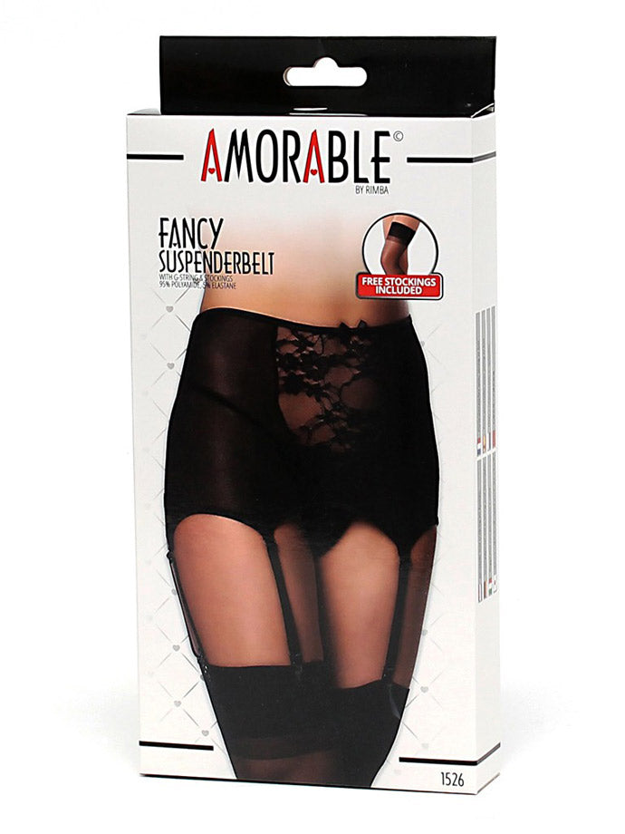 Fancy Strapsgürtel mit String und Strümpfen