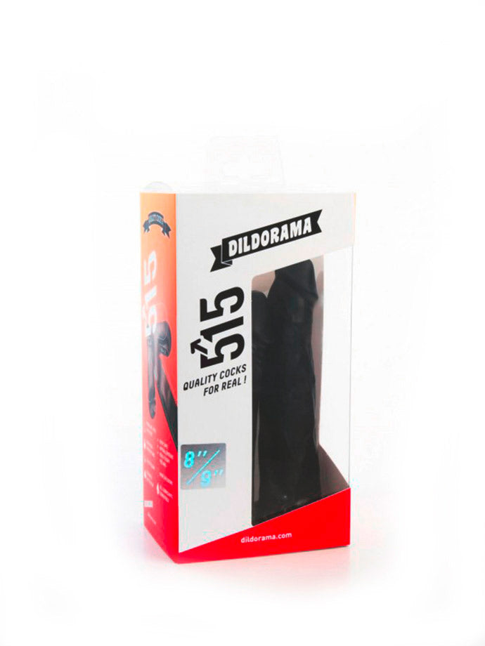 Doppeldildo Dildorama 515 line 8+9 inch - Black