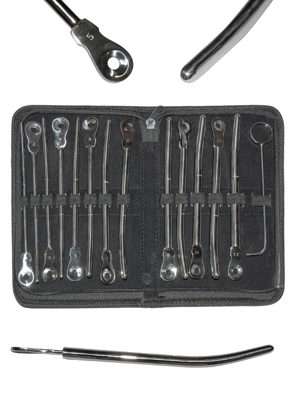 Edelstahl Penisstäbe Set Deluxe 13 Stück