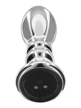 The Slider Vibrating Metall Buttplug Large