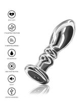 The Slider Vibrating Metall Buttplug Large