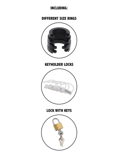Extreme Chastity Cock Cage Long