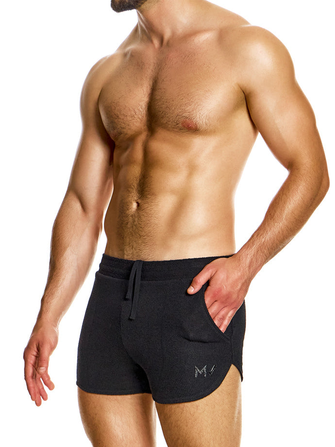 Purled Shorts - Schwarz