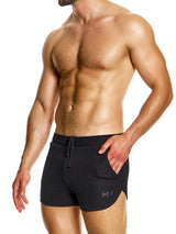 Purled Shorts - Schwarz