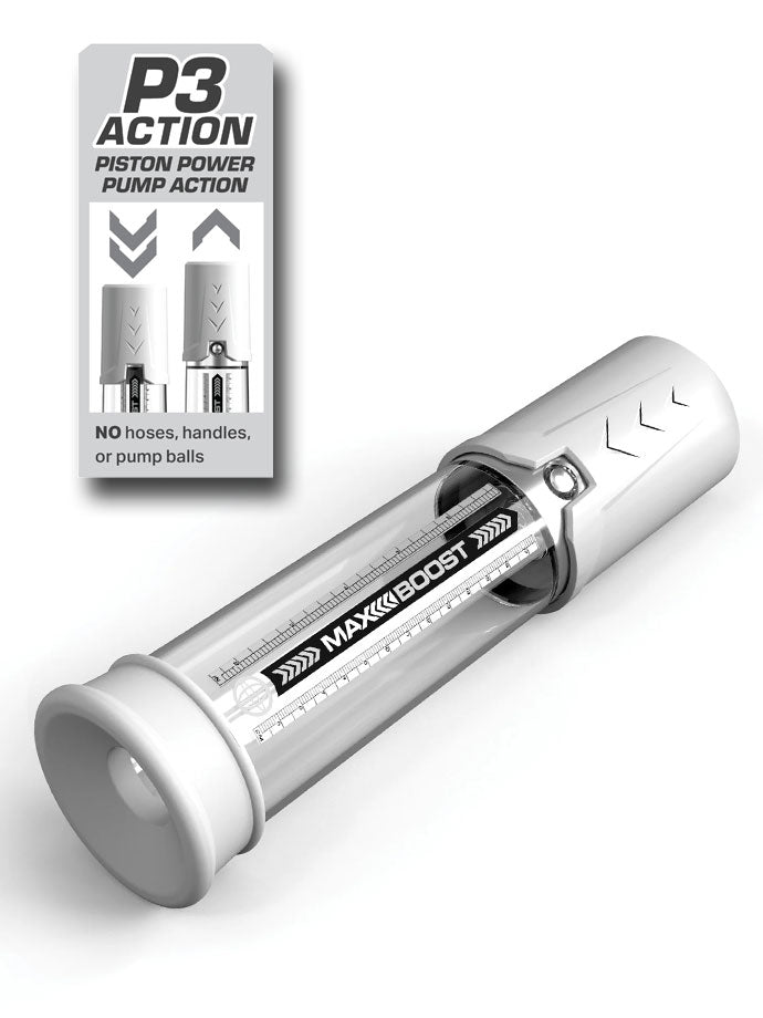 Pump Worx - Max Boost Manual Piston-Action Pump