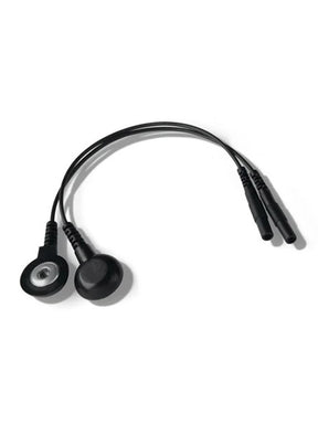 Mystim Adapterkabel, 4mm male Druckknopf zu 2mm Stecker-Buchse