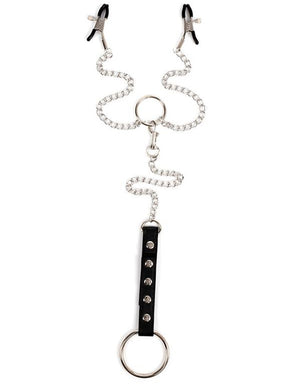 Nipple Clamps with Penis Ring