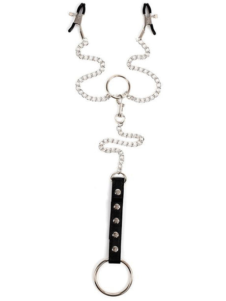 Nipple Clamps with Penis Ring