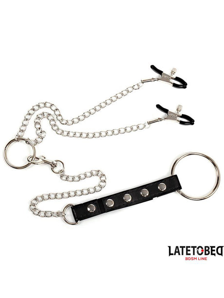 Nipple Clamps with Penis Ring