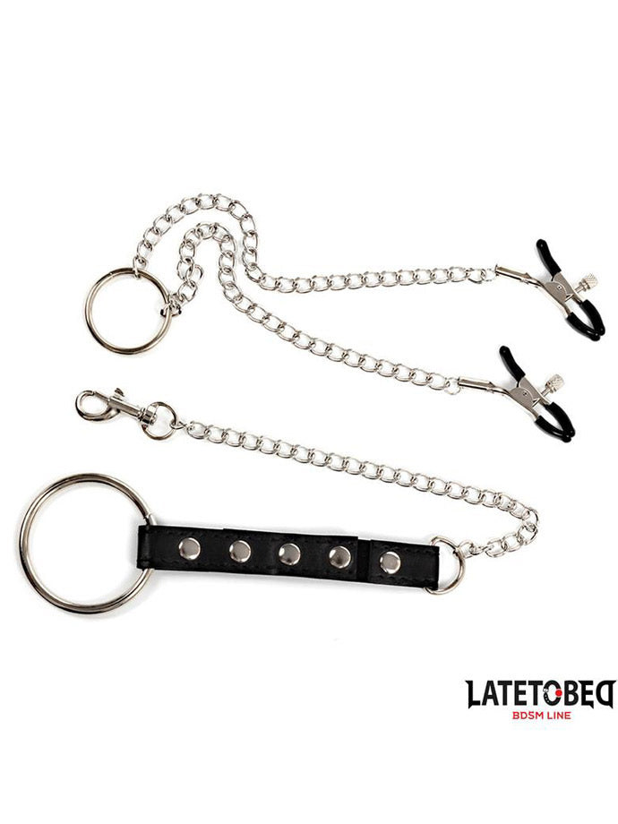 Nipple Clamps with Penis Ring