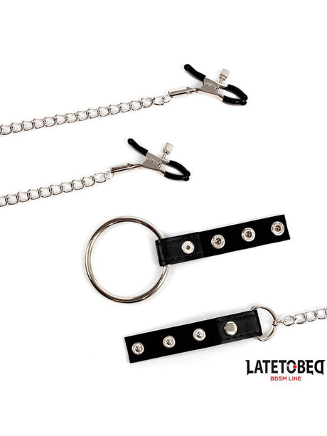 Nipple Clamps with Penis Ring