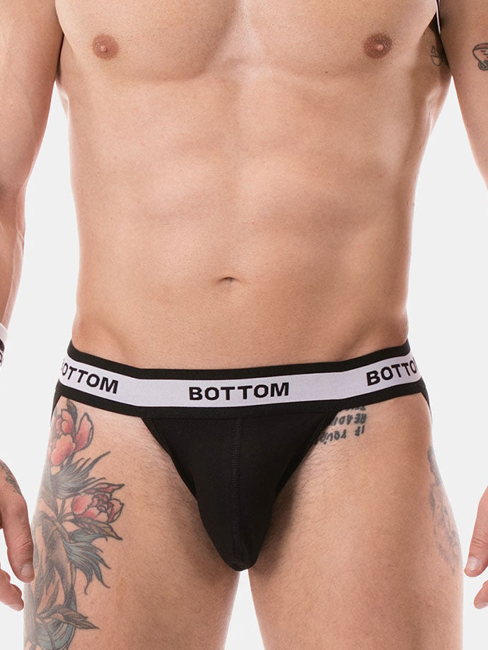 Jockstrap Bottom - Schwarz/Weiss