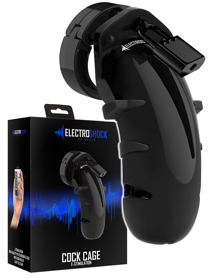 Electroshock - E-Stim Peniskäfig - Schwarz