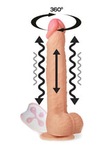 Cesur Realistic Thrusting & Rotating Dildo