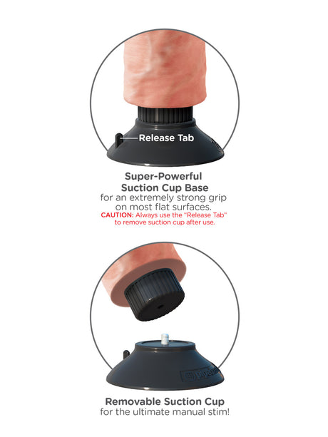 King Cock - 7 inch Vibrating Cock Natur