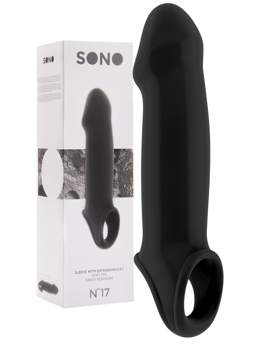 Penis Vergrößerungs-Sleeve schwarz - SONO No.17