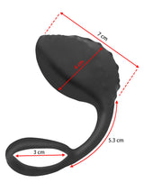 Nopped Silicone Butt Plug with Cockring