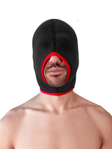 Blind Neoprene Face Fucker Hood - Schwarz/Rot