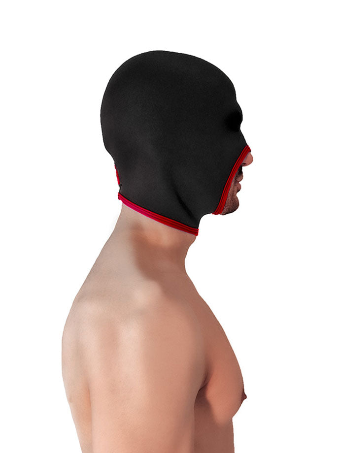 Blind Neoprene Face Fucker Hood - Schwarz/Rot