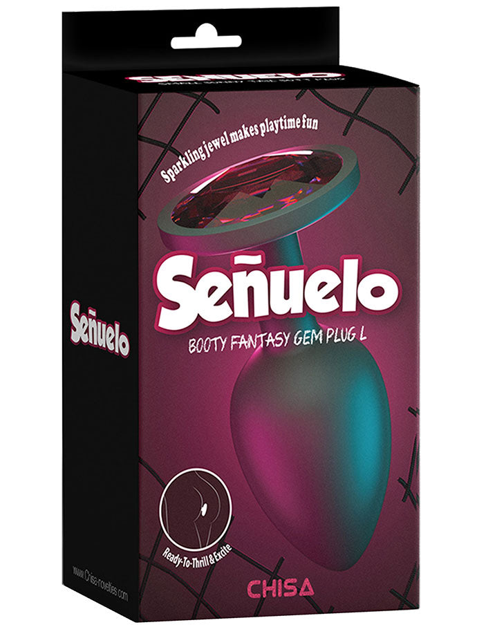 Senuelo Red Crystal Anal Plug Large