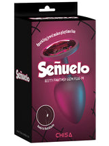 Senuelo Red Crystal Anal Plug Medium