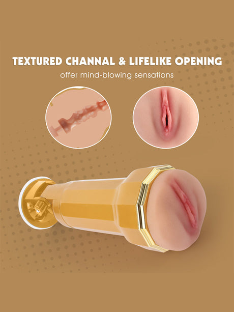 Ella Realistic Vagina Vibrating Cup