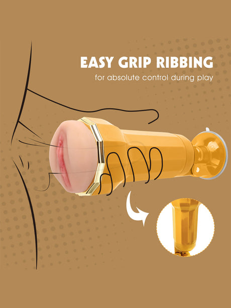 Ella Realistic Vagina Vibrating Cup