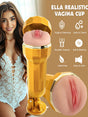Ella Realistic Vagina Vibrating Cup