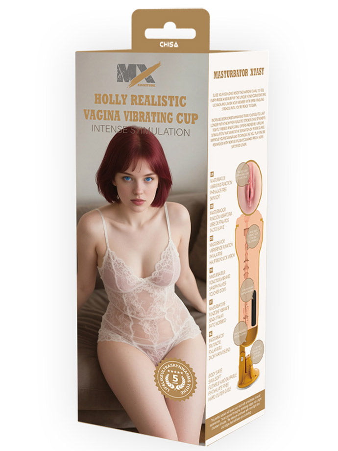 Holly Realistic Vagina Vibrating Cup