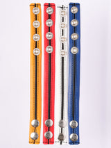 Hard Power Leder Penisring verstellbar - blau