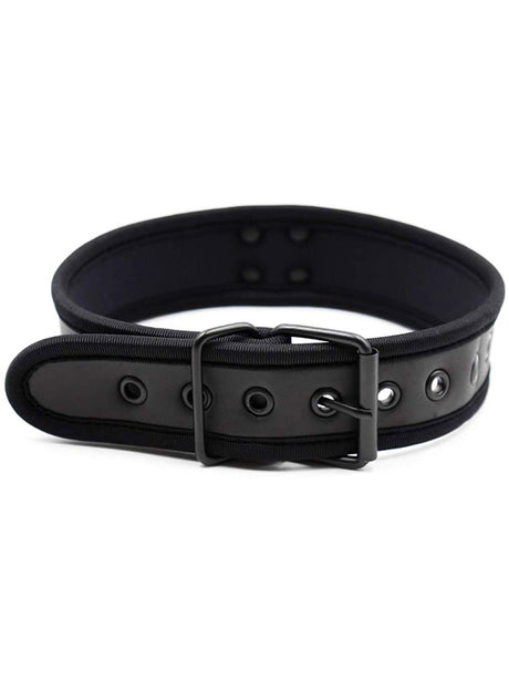 Puppy Play Neopren Halsband - Schwarz