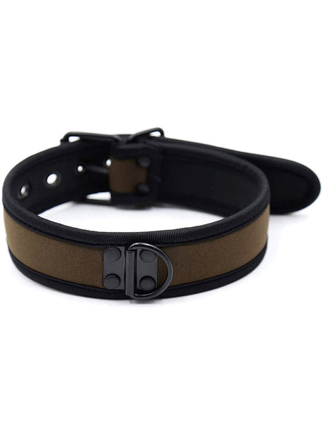 Puppy Play Neopren Halsband - Coffee