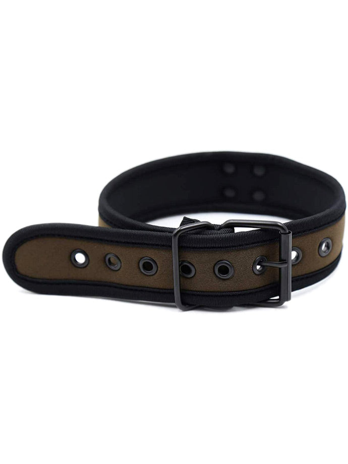 Puppy Play Neopren Halsband - Coffee