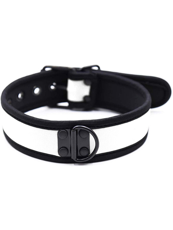 Puppy Play Neopren Halsband - Weiß