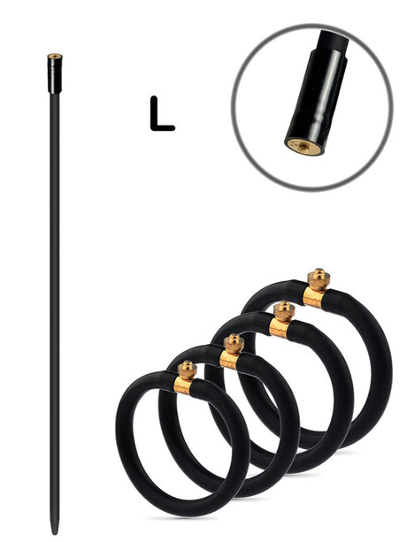 Electric Cock Rings + Dilator L für Electric Shocker