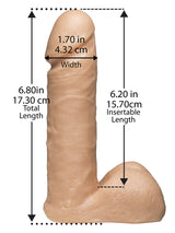 Vac-U-Lock Set - 7 inch Realistic Cock natur + Ultra Harness