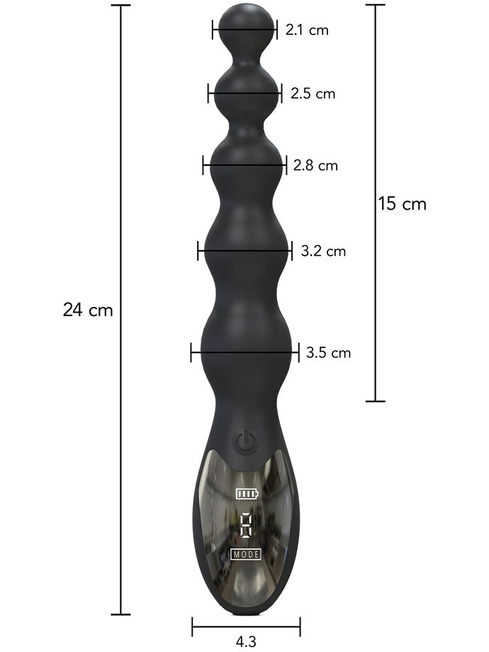 Beaded Anal Power Vibrator
