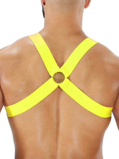 Fetish Elastic Harness - Neongelb