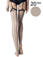 Fiore - Straps Feinstrümpfe Gossip Leinen