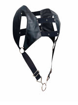 DNGEON Croptop Cockring Harness - Schwarz