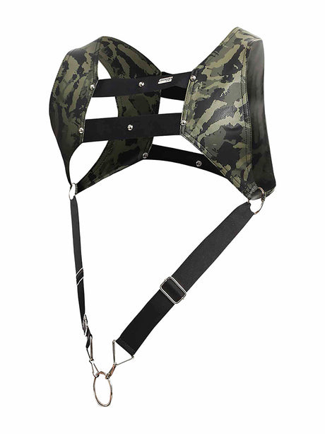 DNGEON Top Cockring Harness - Grün